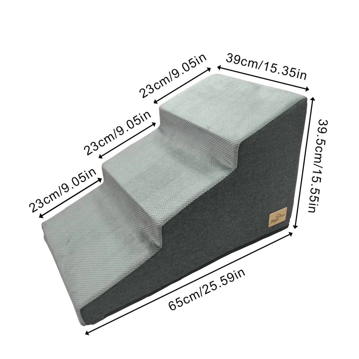 Ergonomic Pet Stairs Ramp With Washable Cover For Small Dogs