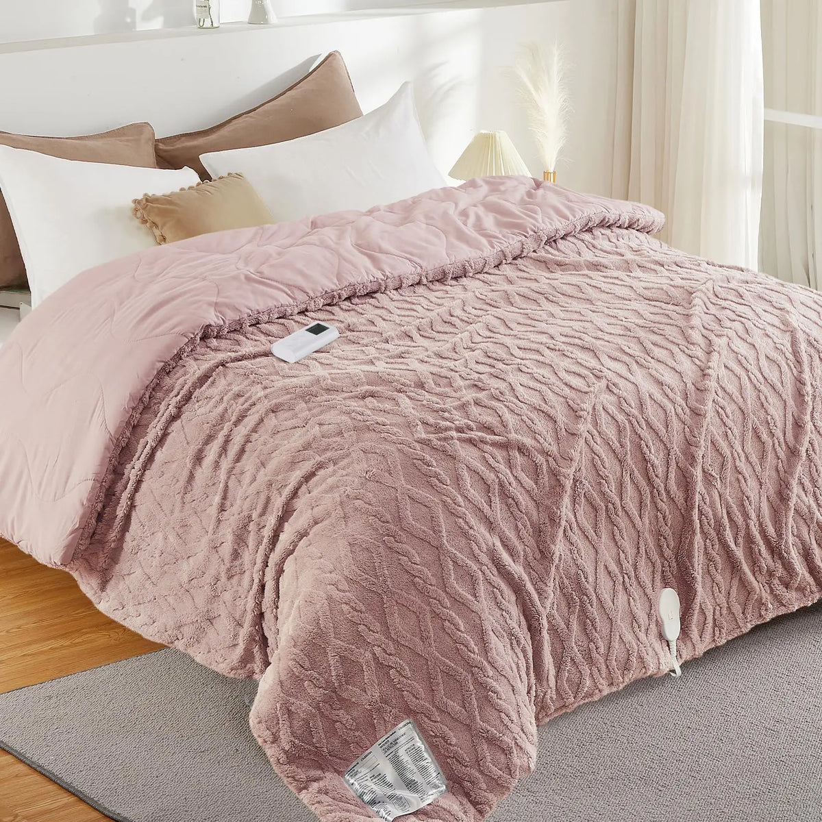 Twister CK Electric Heated Comforter With Dual Controller For Cozy Warmth