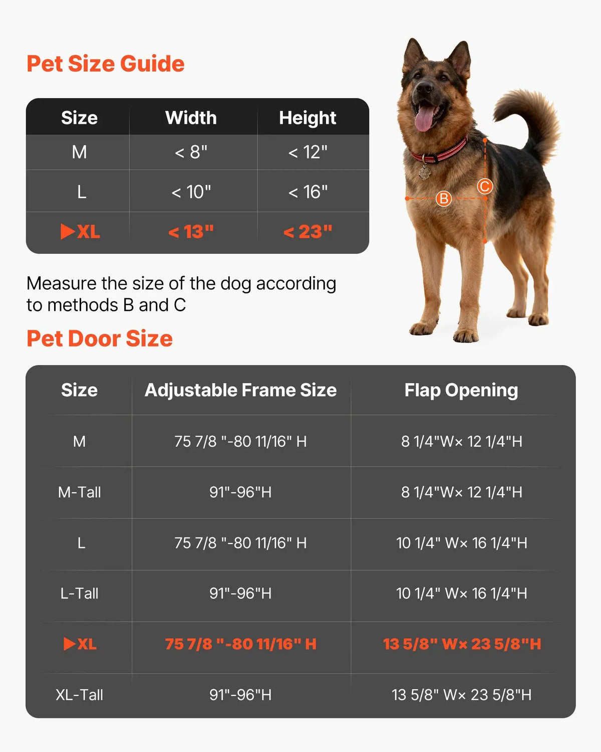 Adjustable Sliding Glass Pet Door With Aluminum Frame And Lock
