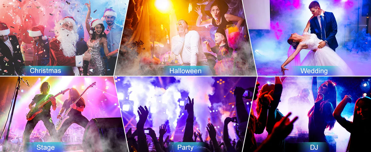 Rudderstar RGB LED Smoke Machine With Remote Control For Events