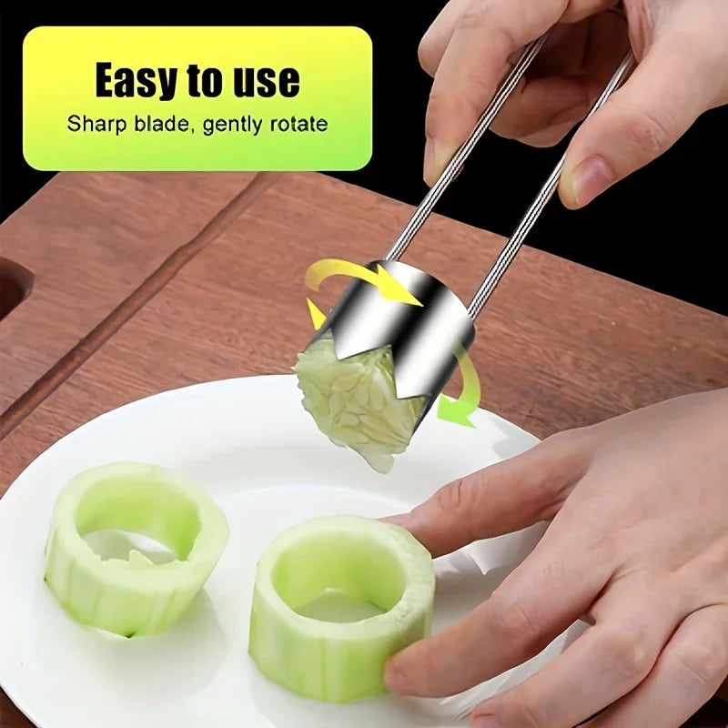 Stainless Steel Fruit and Vegetable Corer Kitchen Tool