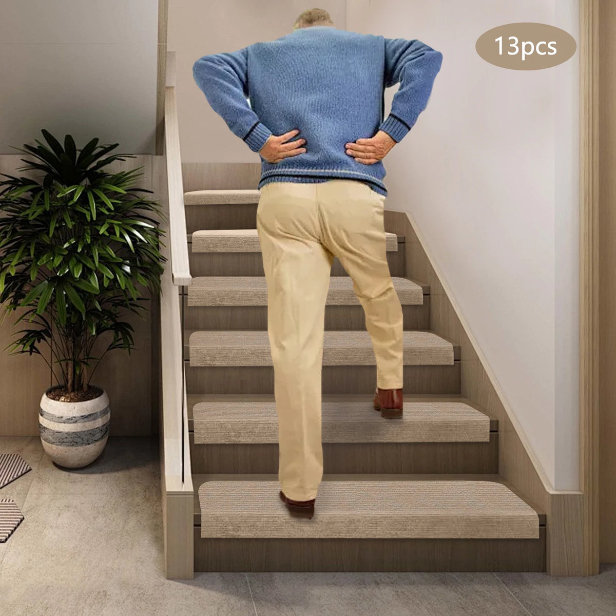 Bymaocar Non Slip Carpet Stair Treads for Safe Home Steps