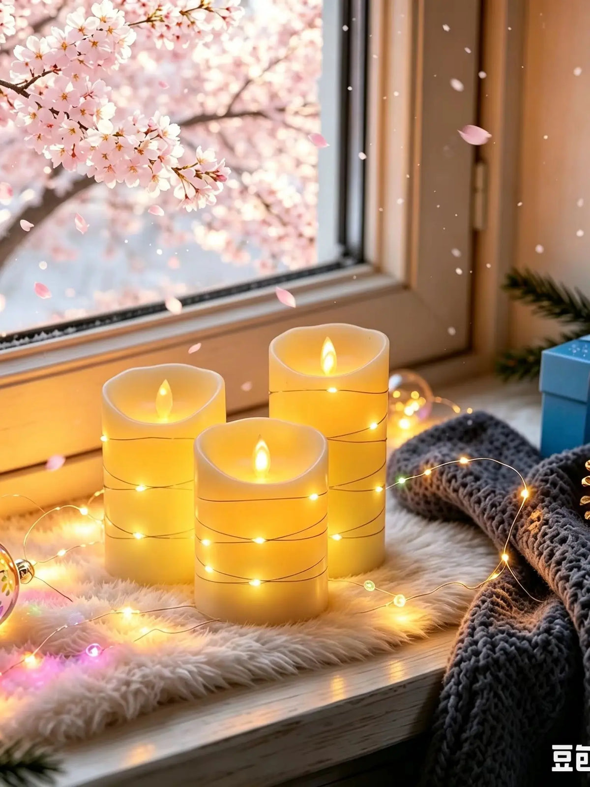 Flickering Flameless LED Candles With Remote Control And Timer