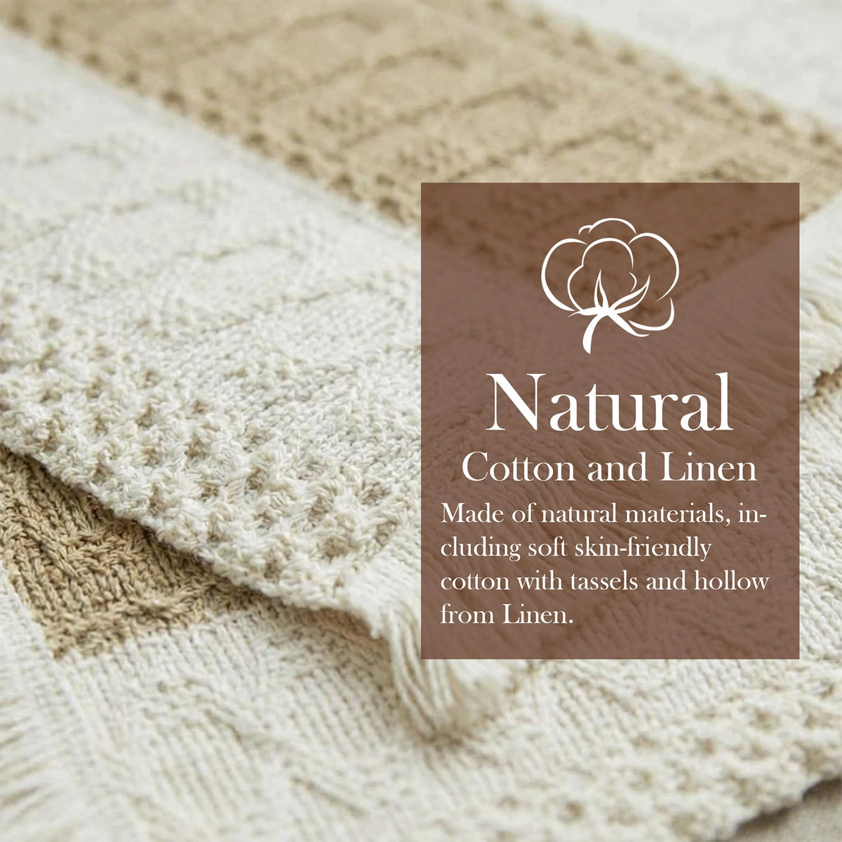Cotton Linen Tassel Placemats For Dining Table Farmhouse Decor
