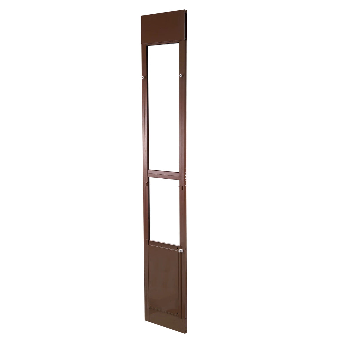 SucceBuy Sliding Glass Door Pet Door With Secure Locking Hinges