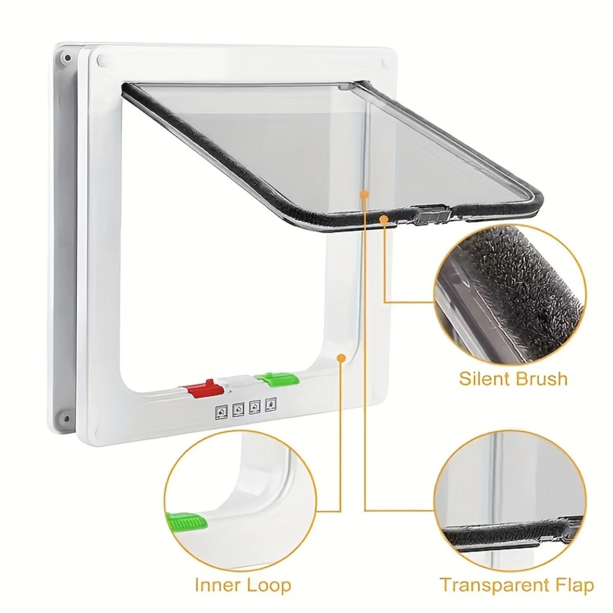 Four Way Locking Pet Doors For Cats And Small Dogs