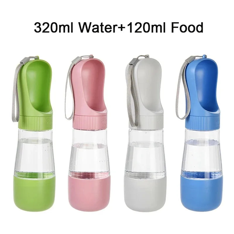 Portable Travel Pet Water And Food Dispenser Bottle For Dogs