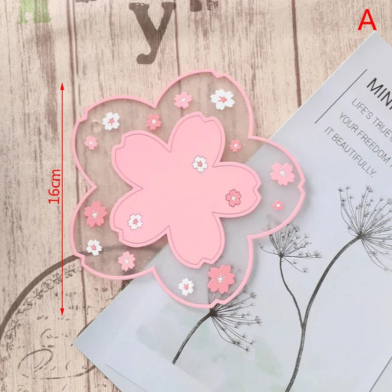 Cherry Blossom Silicone Heat Resistant Non Slip Dining Table Mat