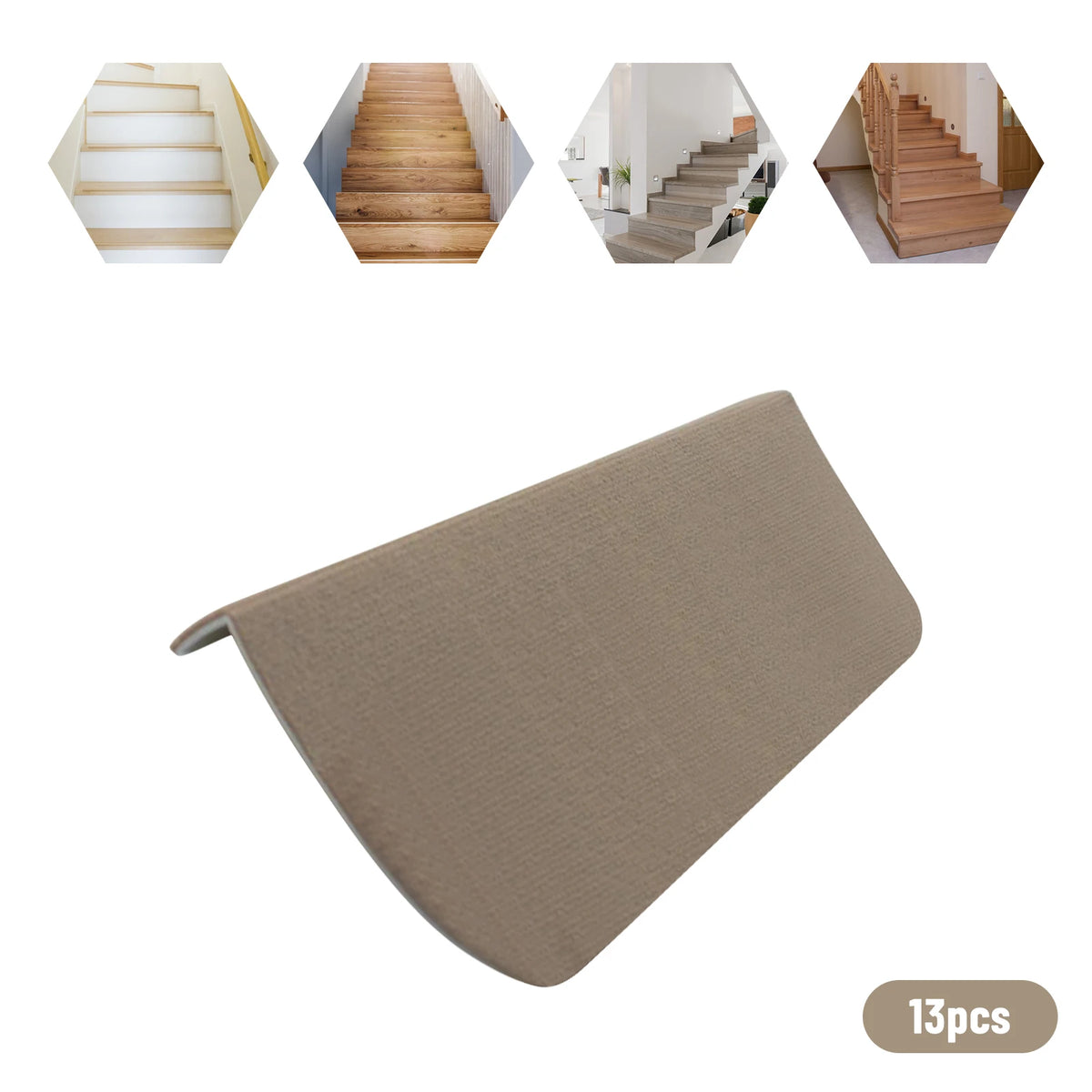 Bymaocar Non Slip Carpet Stair Treads for Safe Home Steps