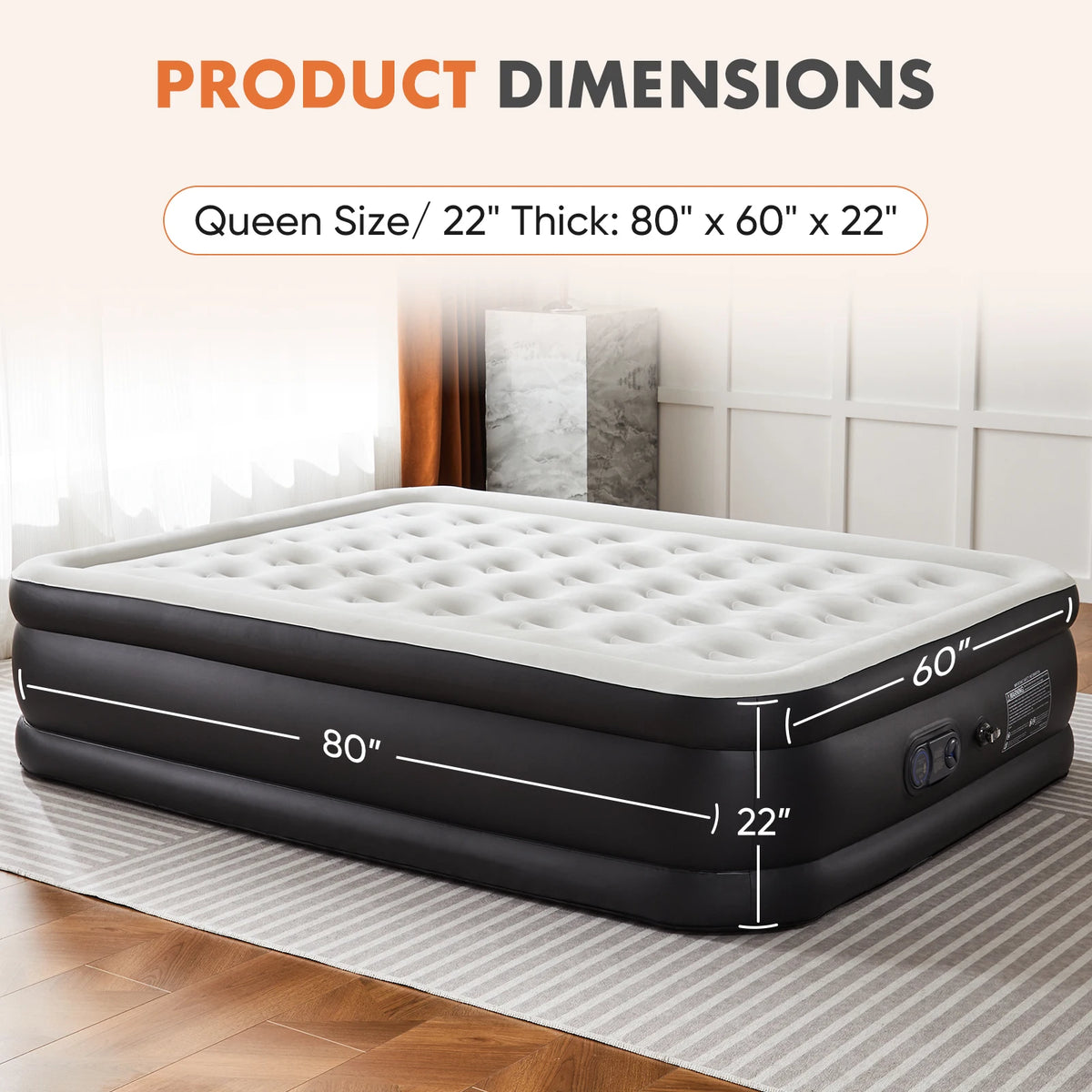MCQ Inflatable Air Mattress With Built In Pump For Camping