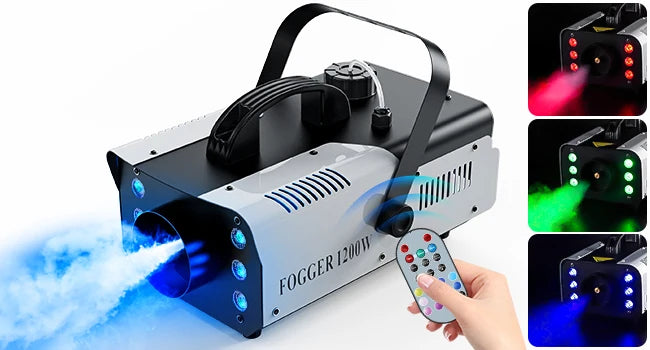 Rudderstar RGB LED Smoke Machine With Remote Control For Events