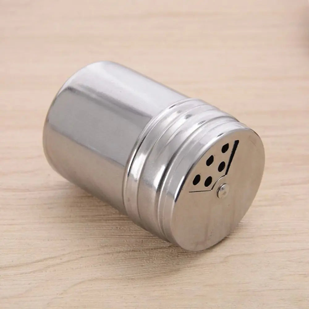 Stainless Steel Rotating Seasoning Jar Spice Pepper Shaker
