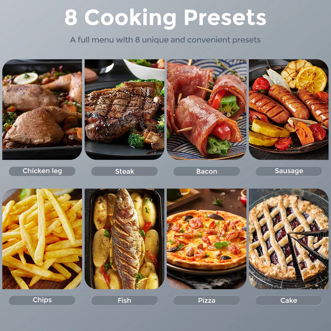 Sejoy 8 In 1 Air Fryer With Ceramic Coating Technology