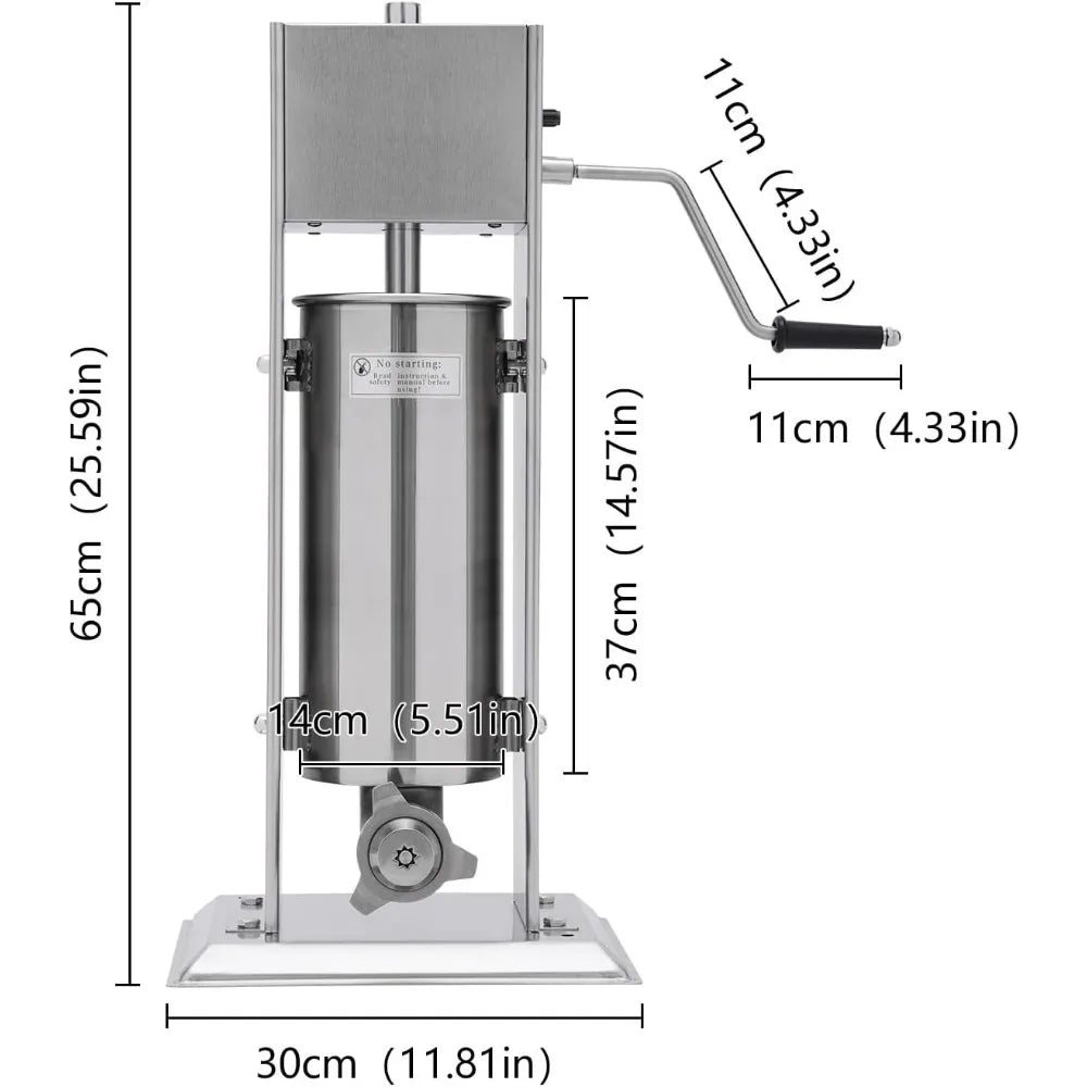 Commercial Churros Maker 5L Stainless Steel Manual Spanish Churros Donuts Making Machine Vertical Churro Machine with 4 Nozzles