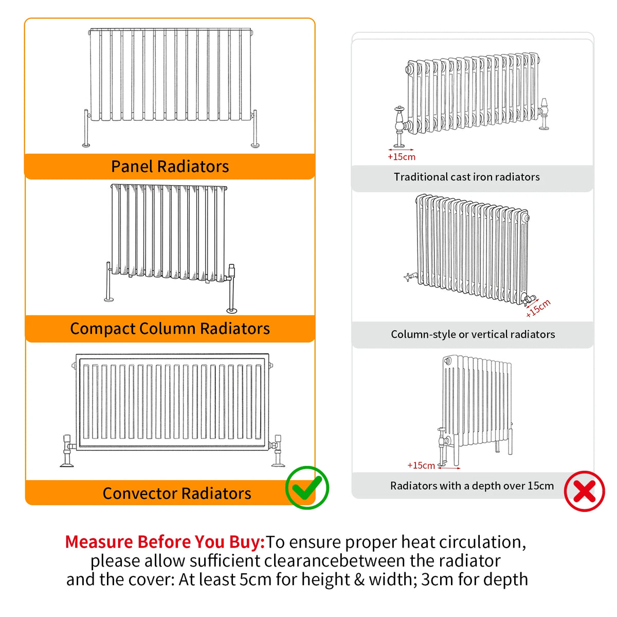 Modern Wooden Radiator Cover Cabinet With Decorative Grill Shelf