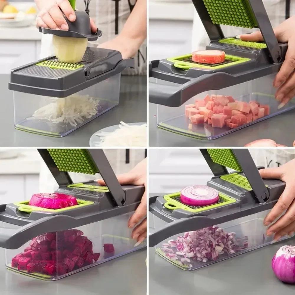 AEDG Multifunctional Vegetable Chopper Slicer Dicer Grater Kitchen Tool Set