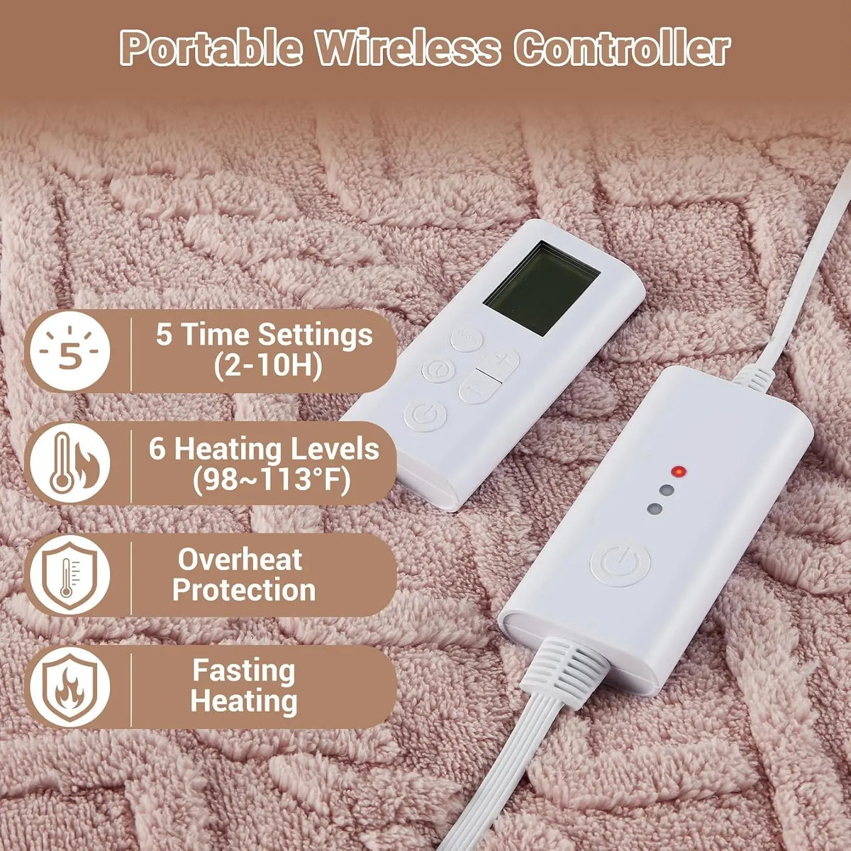 Twister CK Electric Heated Comforter With Dual Controller For Cozy Warmth