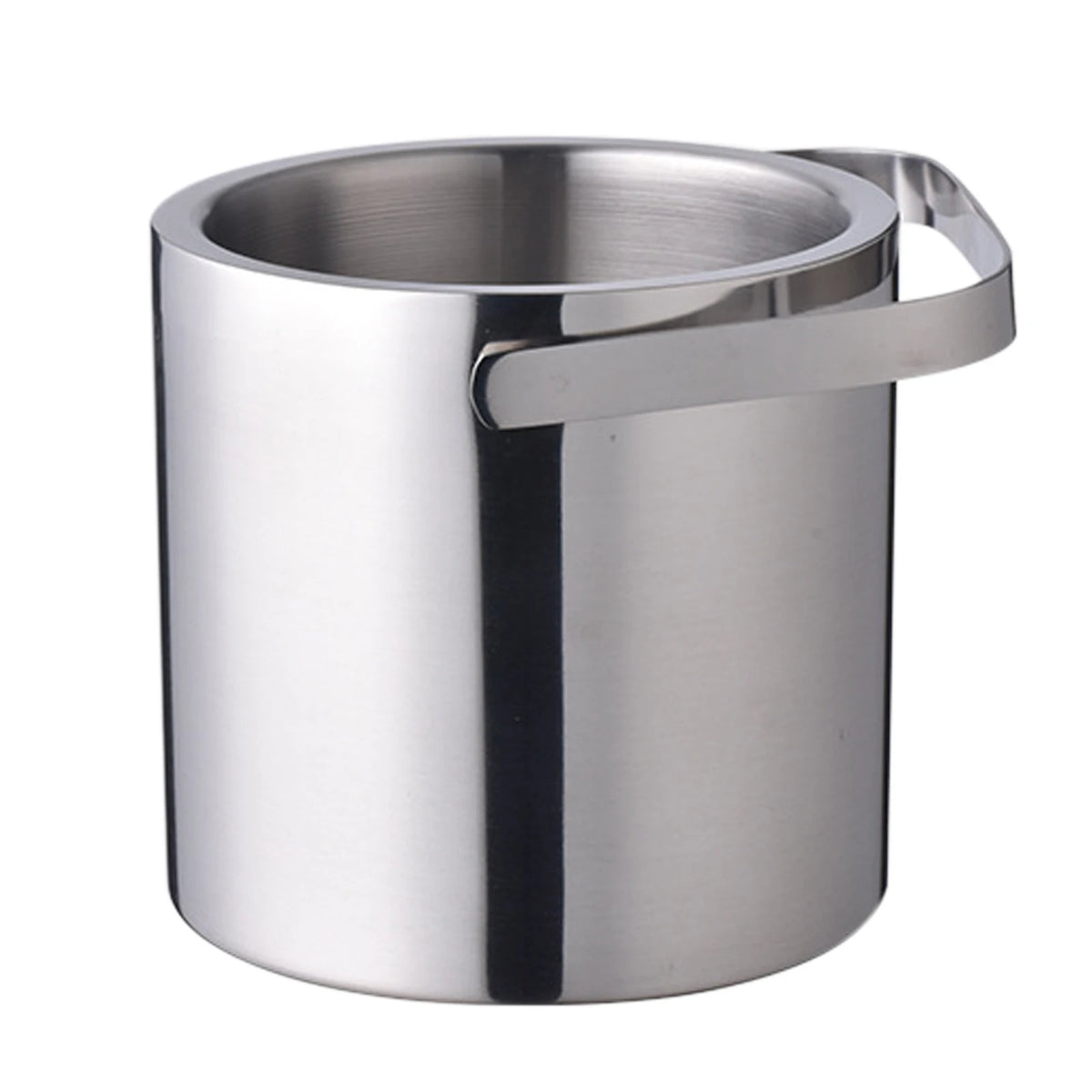 Double Wall Stainless Steel Ice Bucket With Tongs And Lid