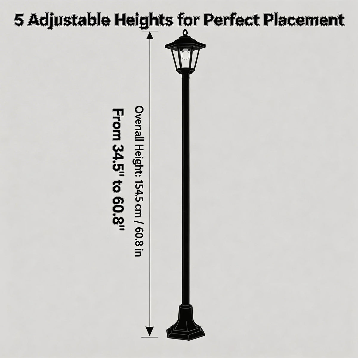 Solar Post Lights Outdoor Waterproof Led Landscape Garden Pathway Lighting