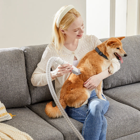 Sweetcrispy Cordless Pet Grooming Clipper With Vacuum Kit For Pets
