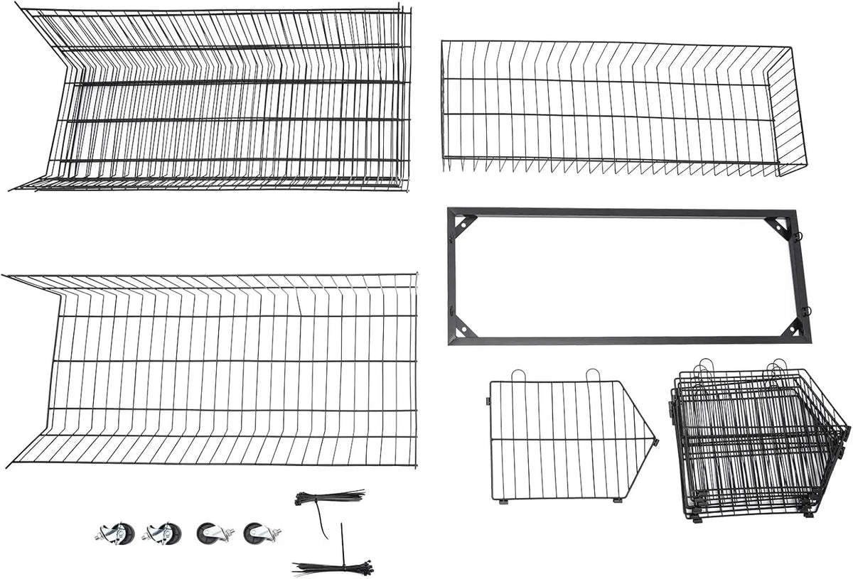Five Tier Metal Wire Storage Rack For Grocery Food Organization