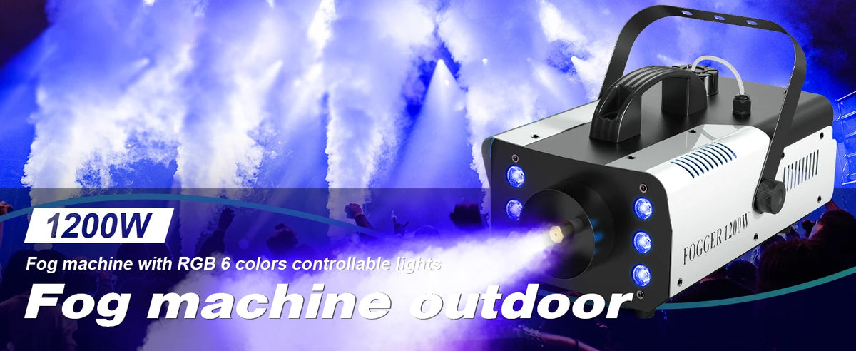 Rudderstar RGB LED Smoke Machine With Remote Control For Events