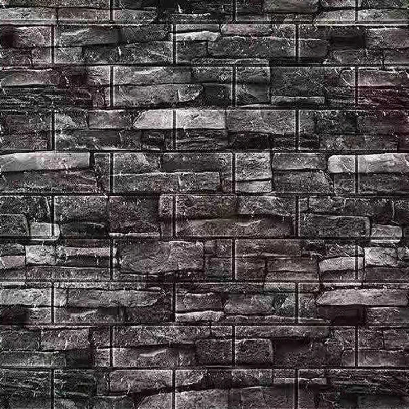 10Pcs 3D Brick Wall Stickers DIY Self Adhensive Decor Foam Waterproof Wall Covering Wallpaper for TV Background Kids Living Room