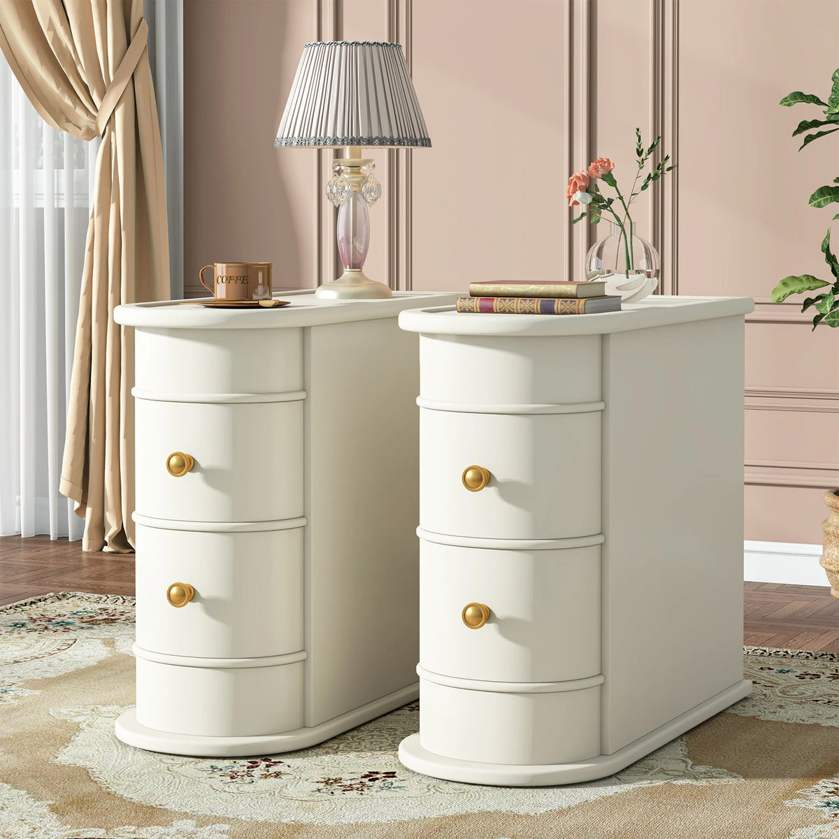 Tribesigns Modern Wooden End Table With Drawer For Sofa
