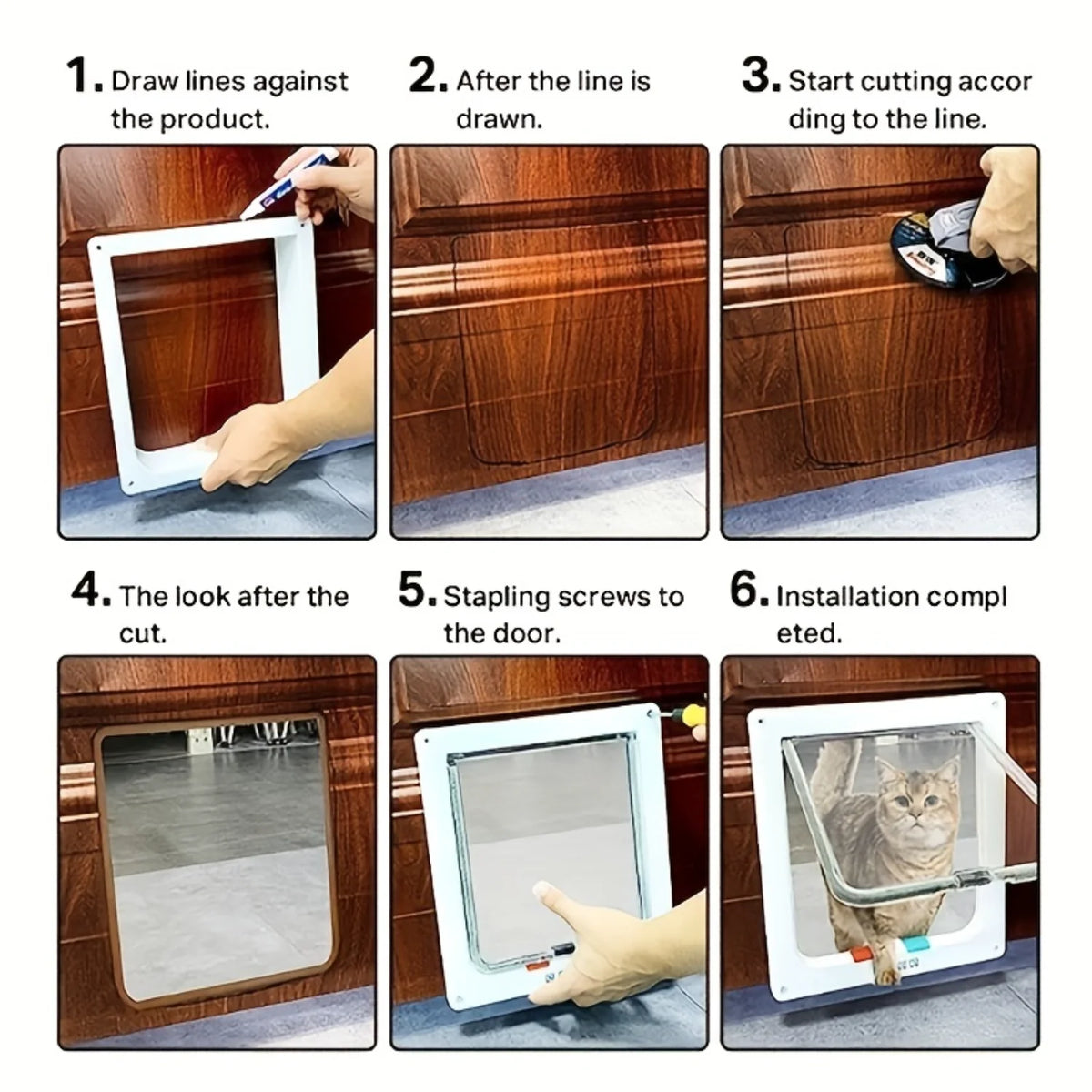 Four Way Locking Pet Doors For Cats And Small Dogs