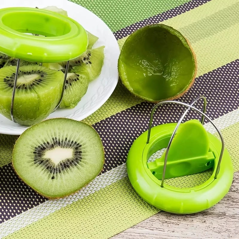 Stainless Steel Kiwi Peeler Cutter Slicer Kitchen Preparation Tool