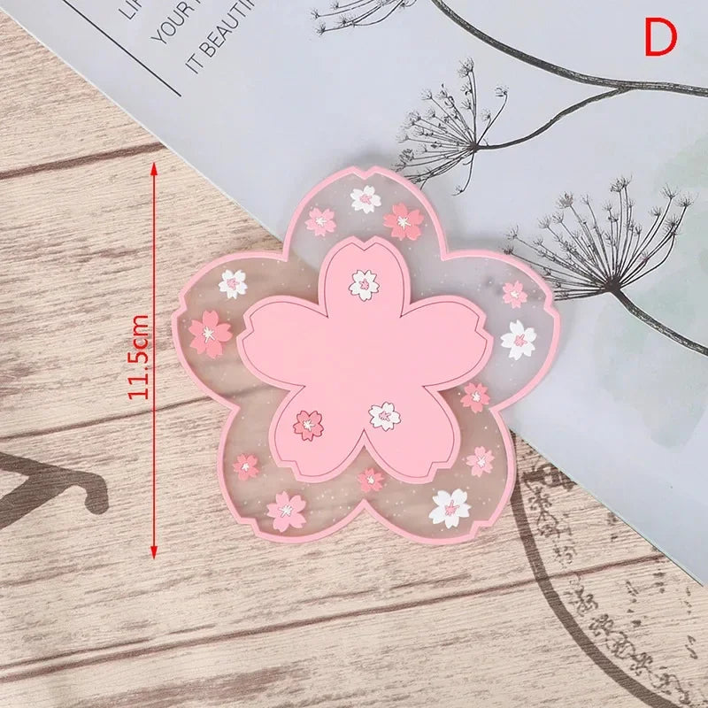 Cherry Blossom Silicone Heat Resistant Non Slip Dining Table Mat