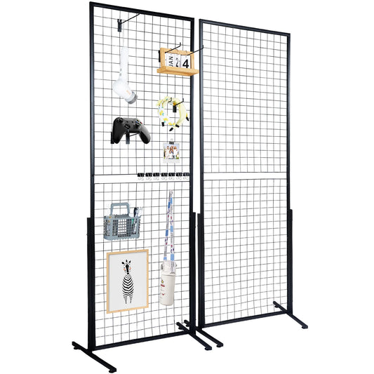 SucceBuy Double Sided Gridwall Display Rack With Hooks