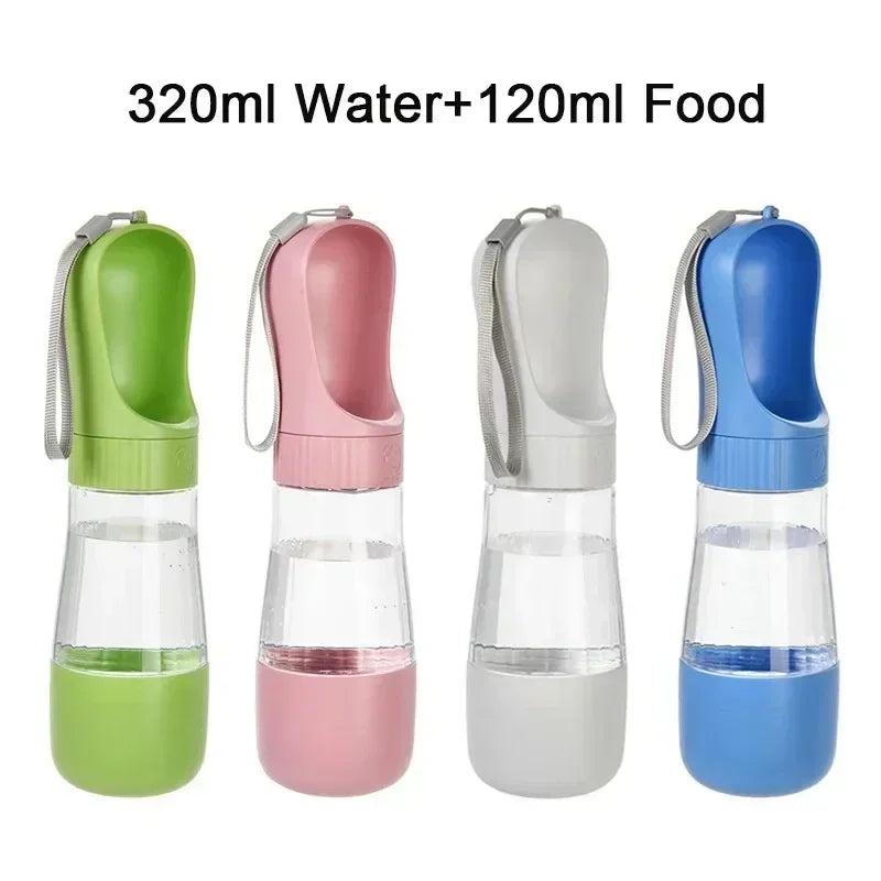 Portable Travel Pet Water And Food Dispenser Bottle For Dogs