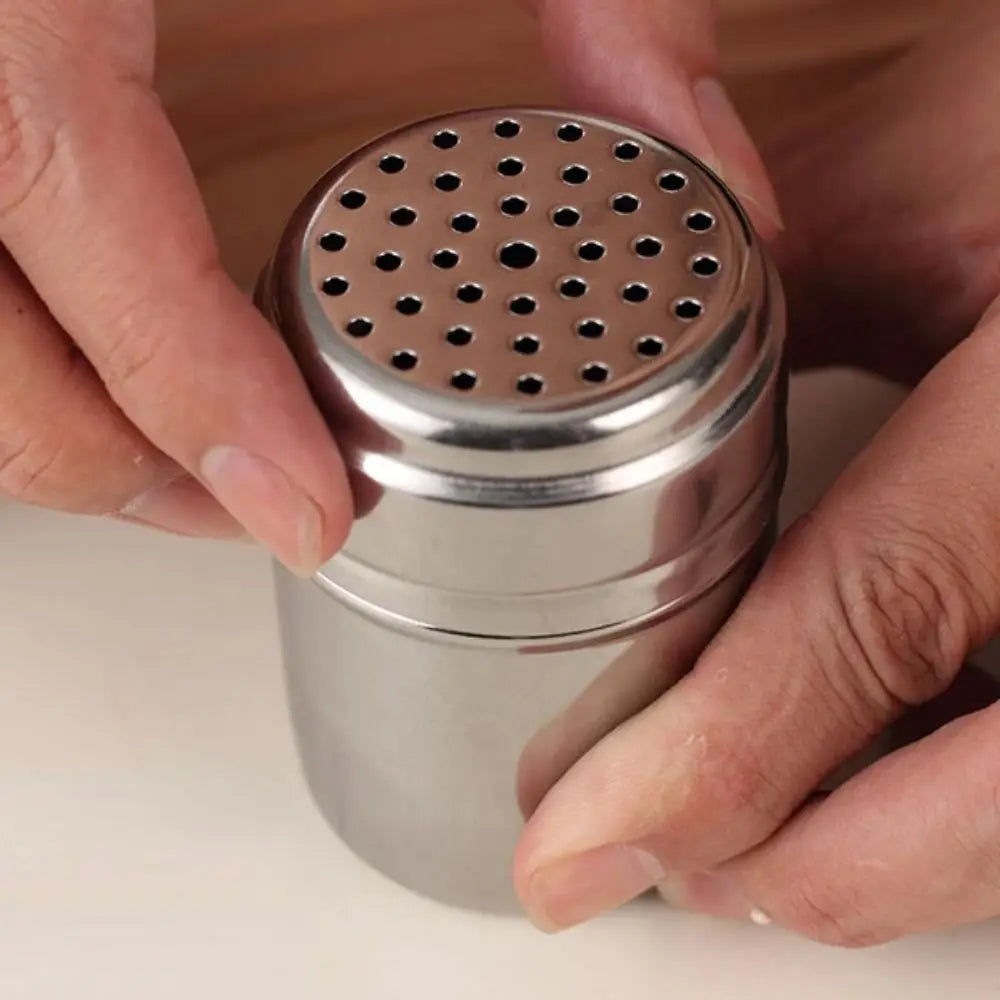 Stainless Steel Rotating Seasoning Jar Spice Pepper Shaker