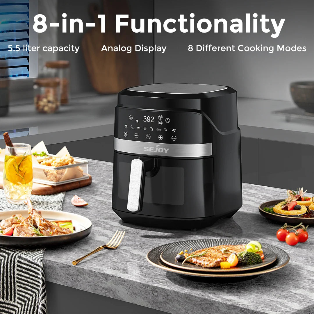 Sejoy 8 In 1 Air Fryer With Ceramic Coating Technology