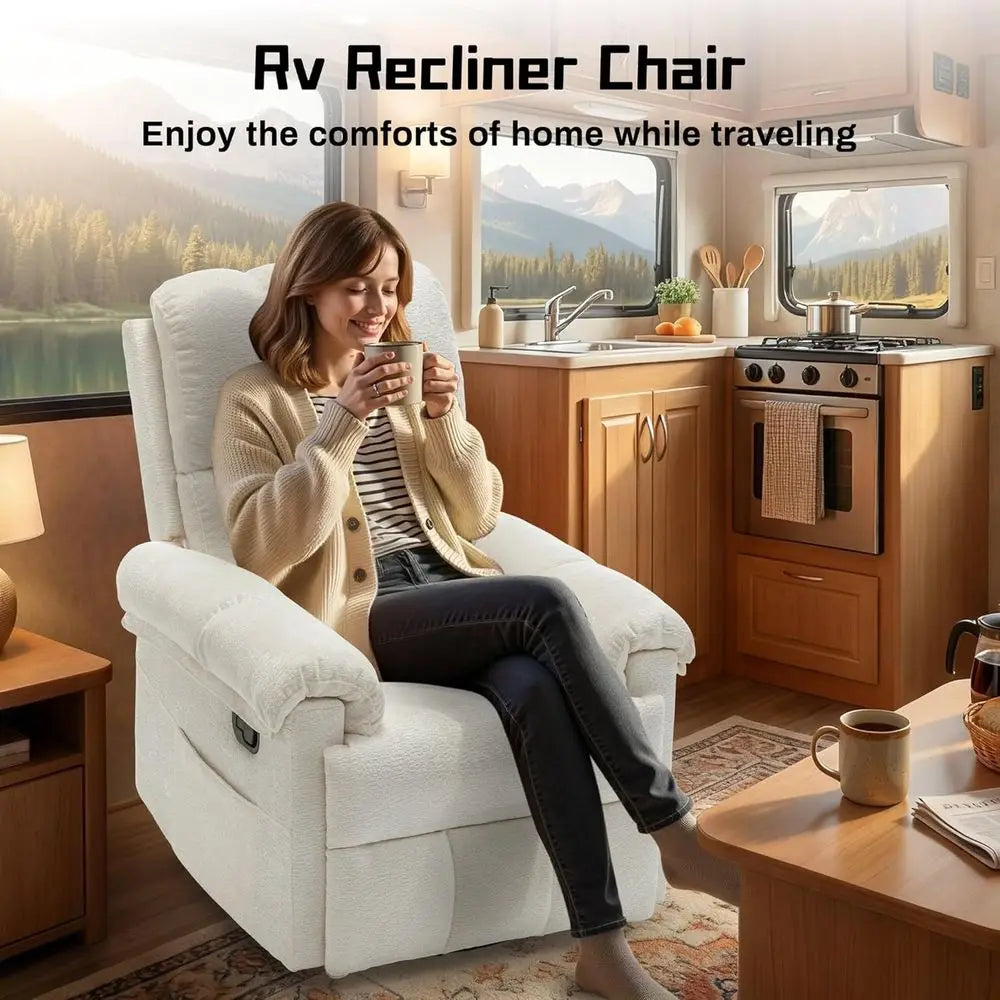 Swivel Rocker Recliner Chair for Adults in Small Spaces