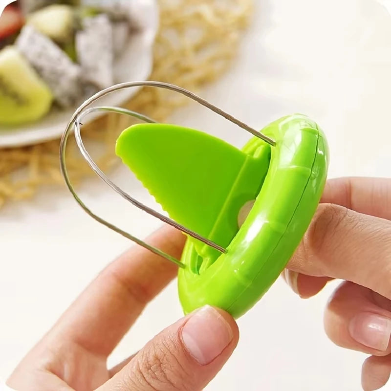 Stainless Steel Kiwi Peeler Cutter Slicer Kitchen Preparation Tool