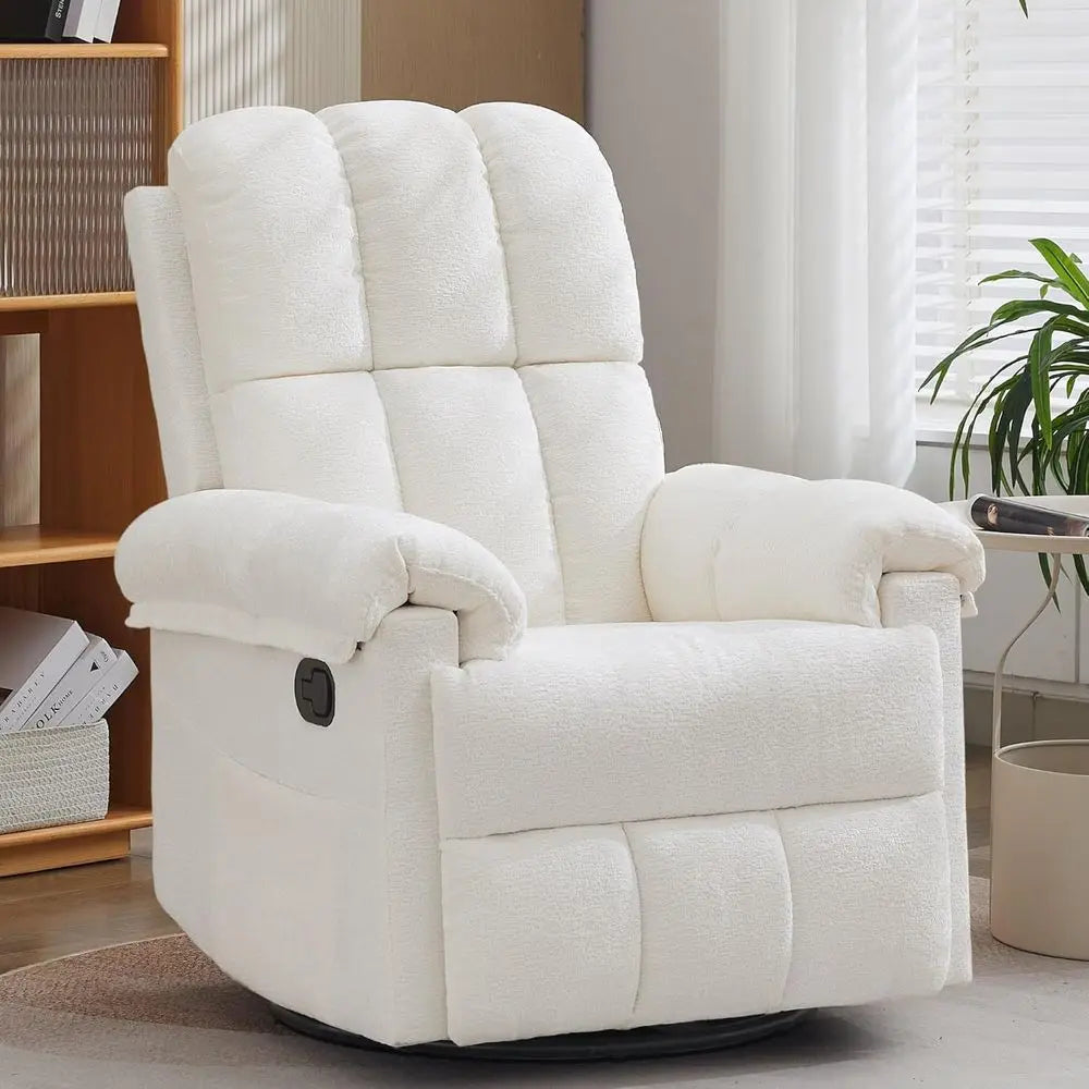 Swivel Rocker Recliner Chair for Adults in Small Spaces