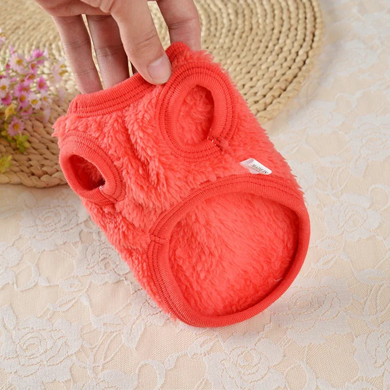 Cute Print Tea Cup Dog Sweater Winter Warm Fleece Pet Clothes for Small Dogs Teddy Chihuahua Puppy Pullovers Mascotas Clothing