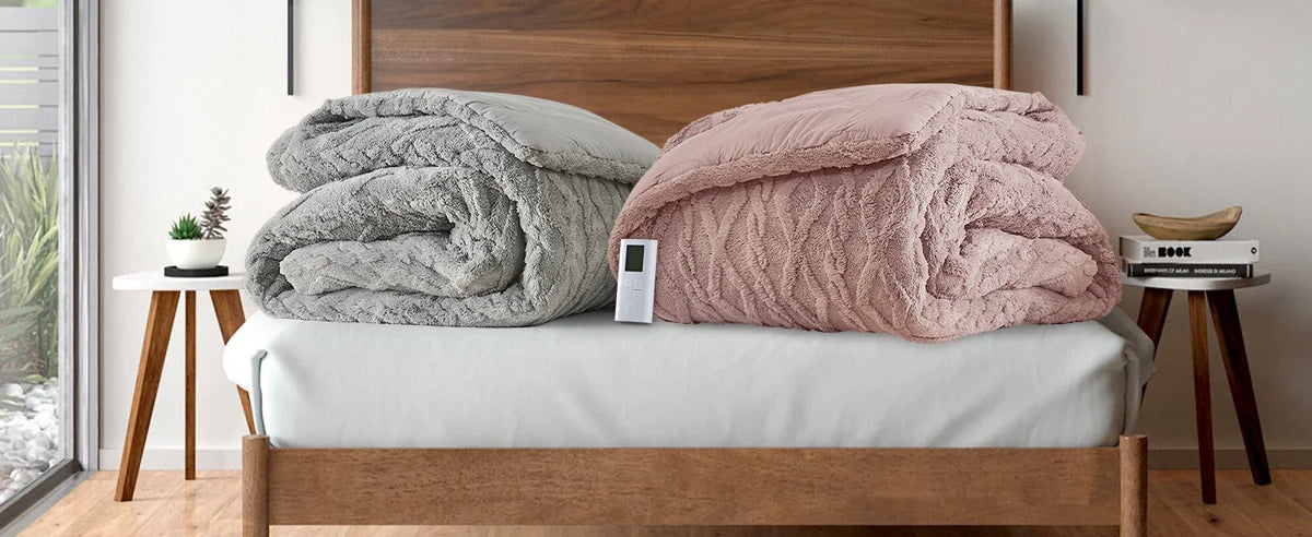 Twister CK Electric Heated Comforter With Dual Controller For Cozy Warmth
