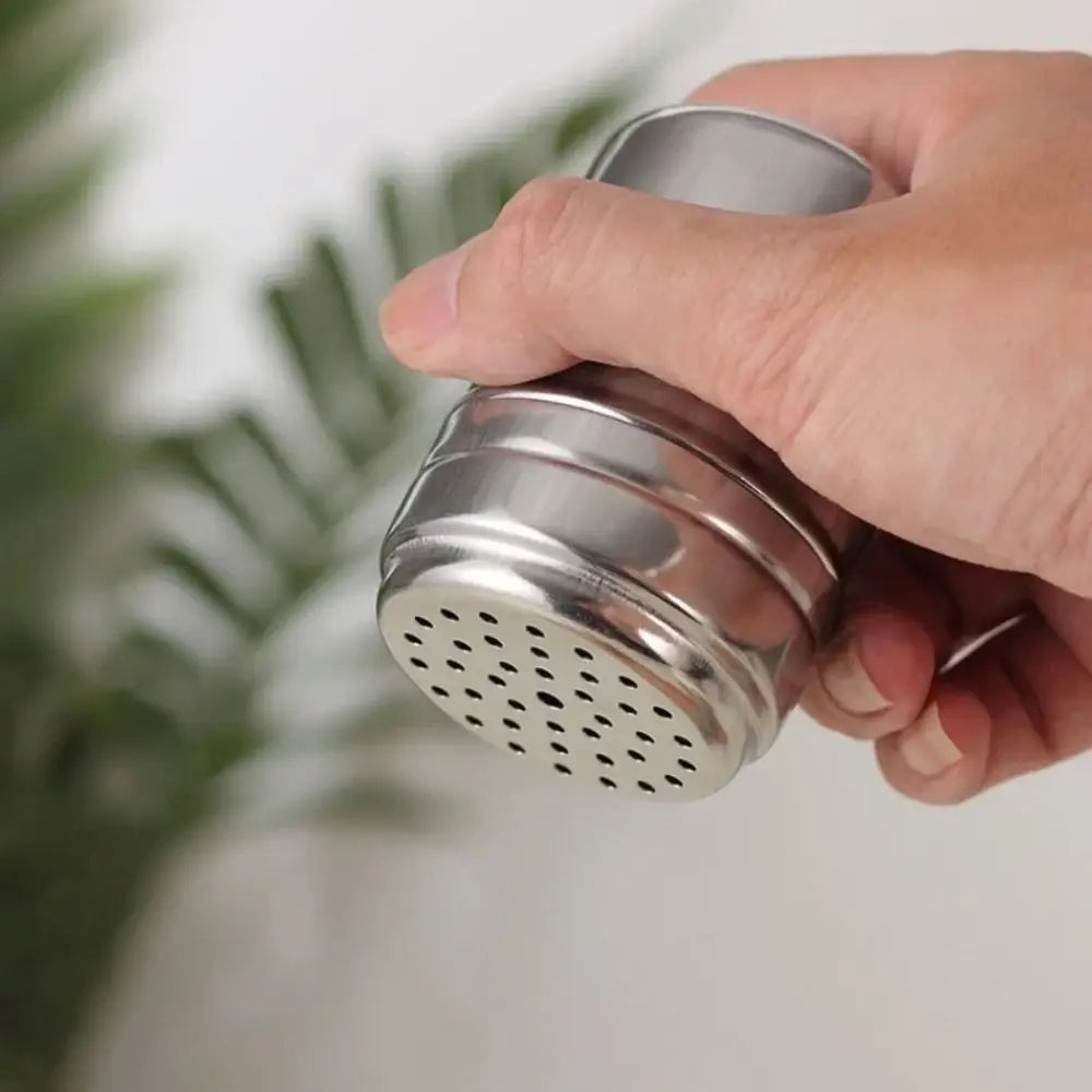 Stainless Steel Rotating Seasoning Jar Spice Pepper Shaker