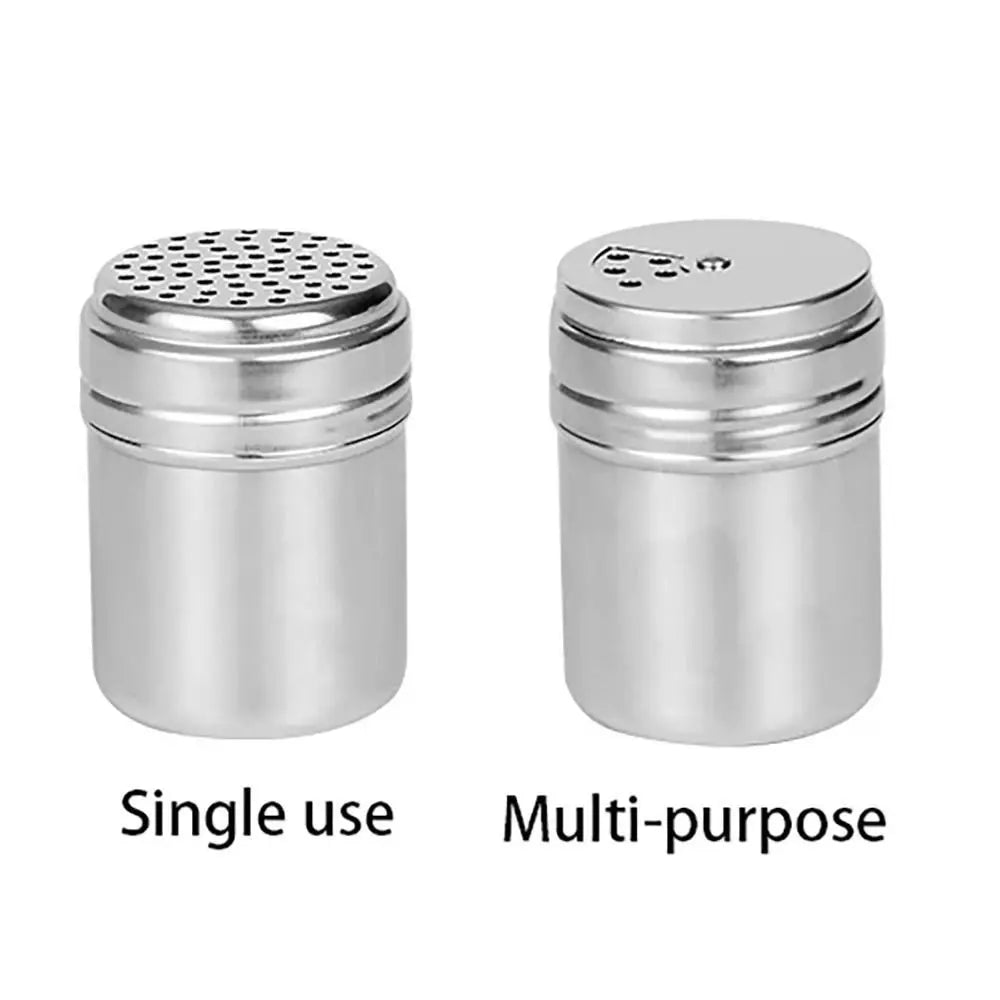 Stainless Steel Rotating Seasoning Jar Spice Pepper Shaker
