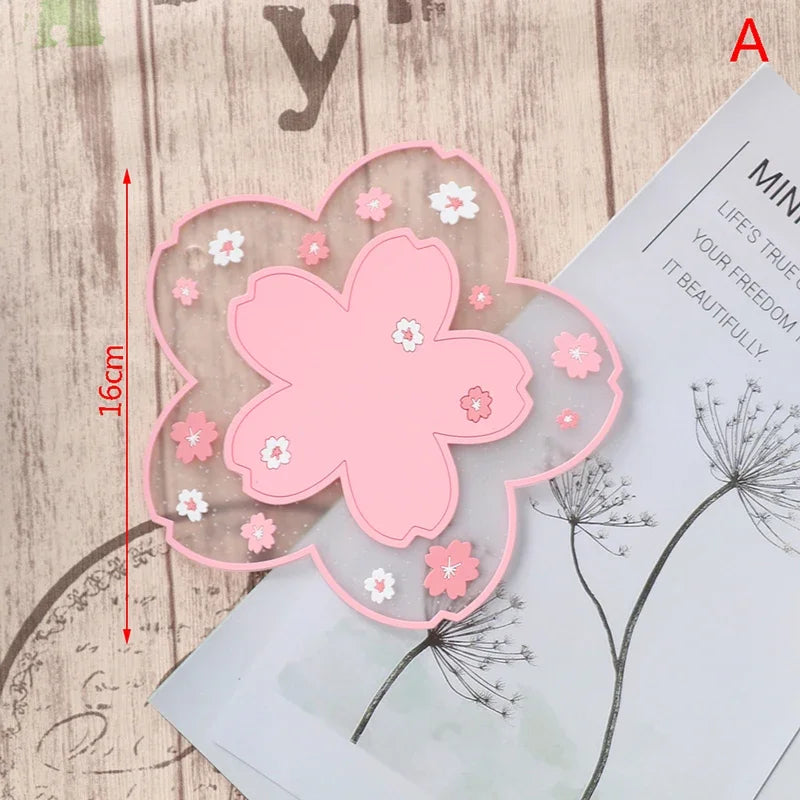 Cherry Blossom Silicone Heat Resistant Non Slip Dining Table Mat