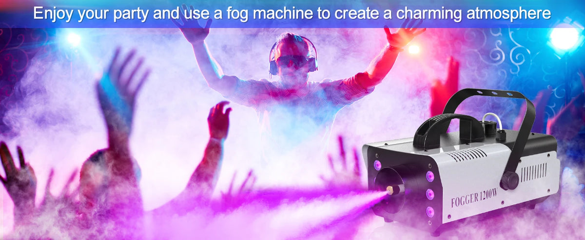 Rudderstar RGB LED Smoke Machine With Remote Control For Events