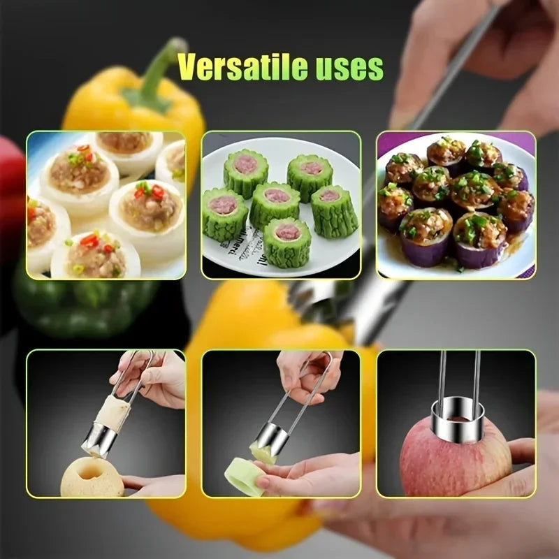 Stainless Steel Fruit and Vegetable Corer Kitchen Tool