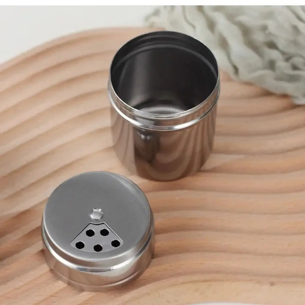 Stainless Steel Rotating Seasoning Jar Spice Pepper Shaker