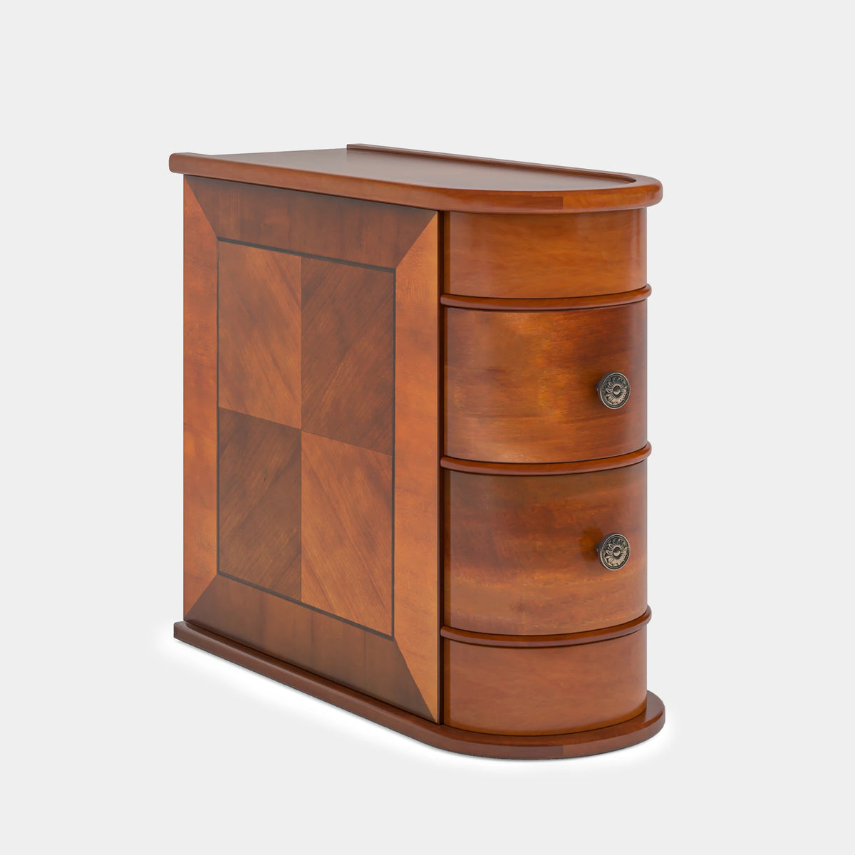 Tribesigns Modern Wooden End Table With Drawer For Sofa