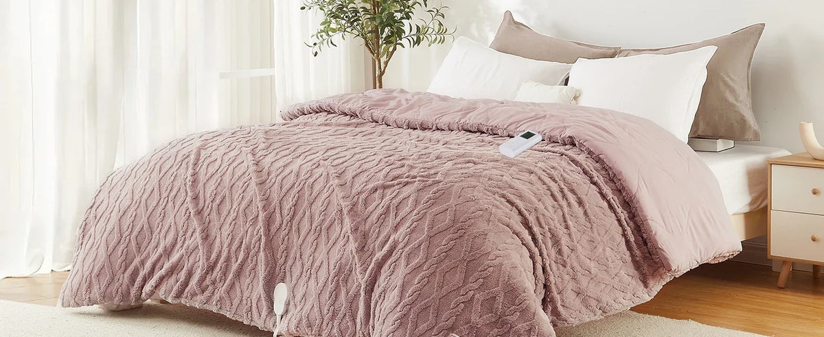 Twister CK Electric Heated Comforter With Dual Controller For Cozy Warmth