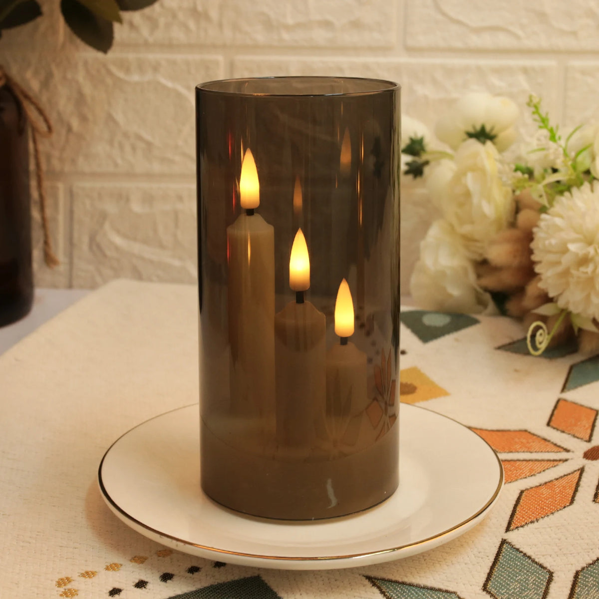 Flameless LED Taper Candles With Flickering Warm Light Home Decor