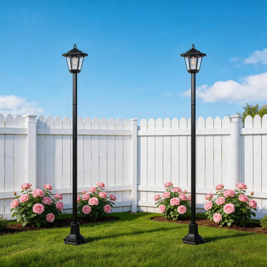 Solar Post Lights Outdoor Waterproof Led Landscape Garden Pathway Lighting